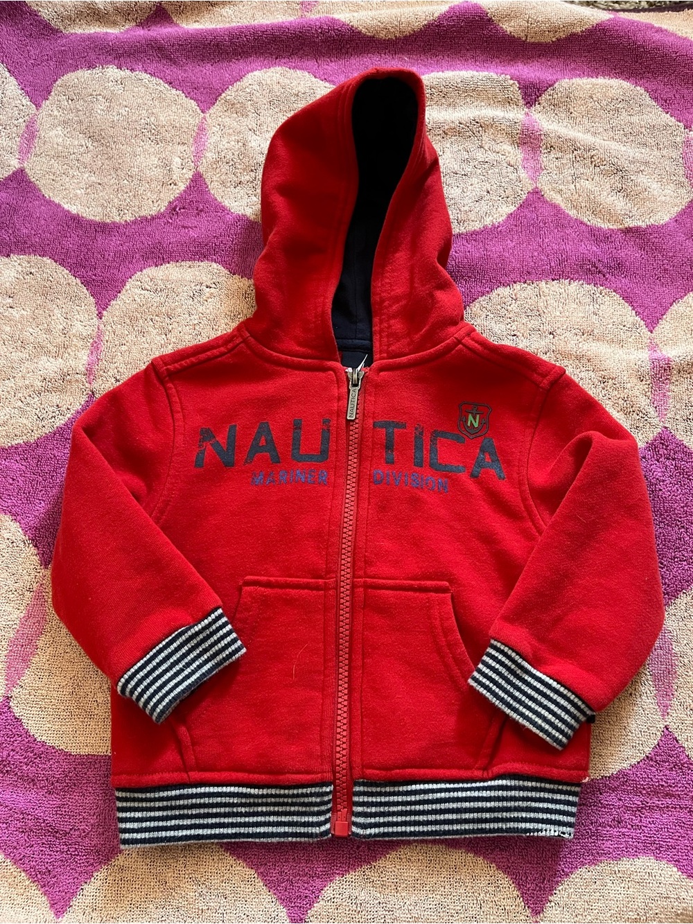 Nautica Toddler Boys Fleece Zip Up Hoodie